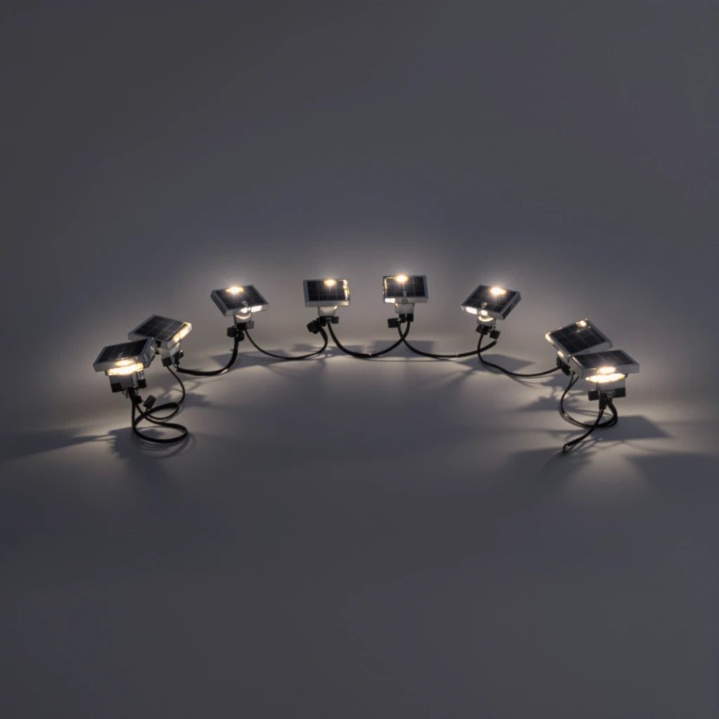 Solar-Powered Pathway Lights – 8-Pack LuminaStakes